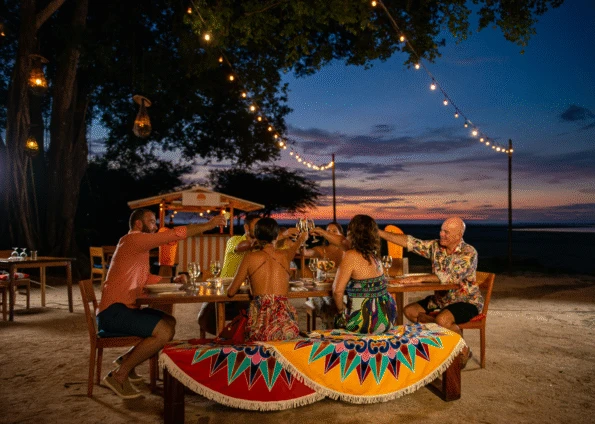 People Enjoying in the evening